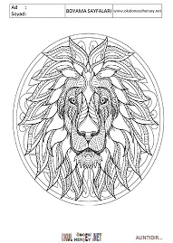 Mandala boyama sayfaları